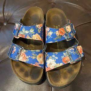 Birkenstock Papillio Arizona Leather Floral Sandal Women's EU 38, US 6.5